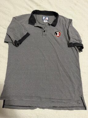 Champion Men's Black & White Micro-Check Polo Shirt